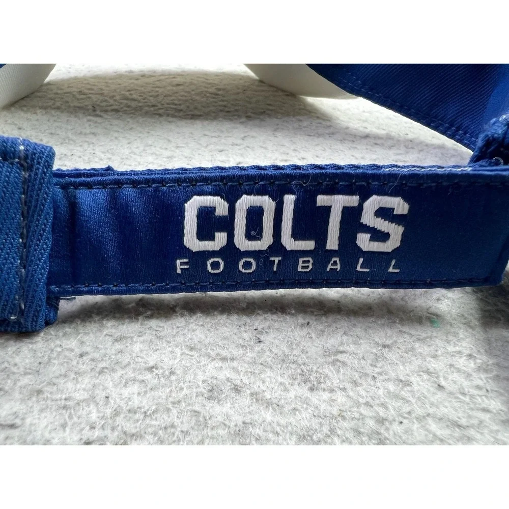 Indianapolis Colts Hat Visor Strap Back Mens One‎ Size NFL Authentic Sideline